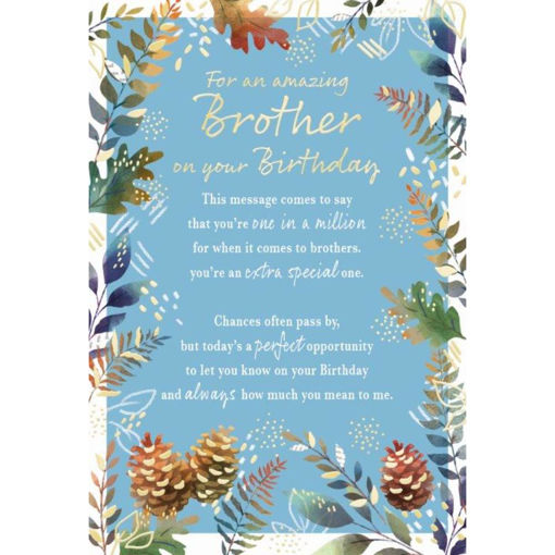Picture of FOR AN AMAZING BROTHER BIRTHDAY CARD